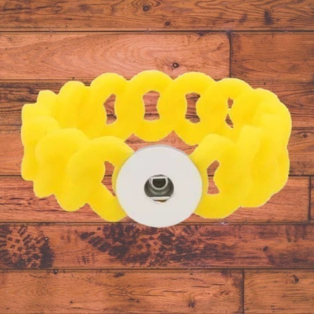 Snap Button Jewelry Silicone Stretch Bracelet